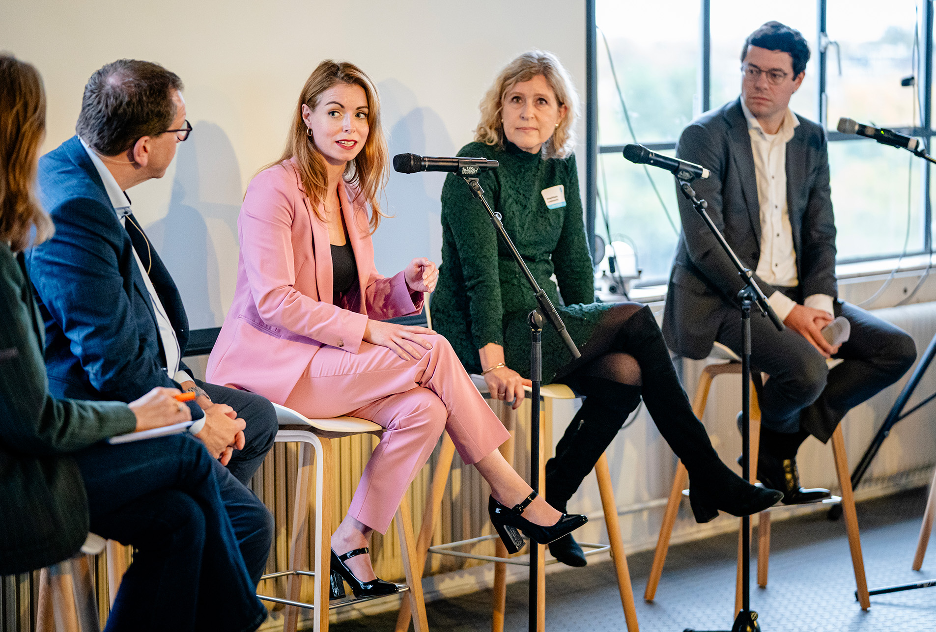 Frank Soede, Anne Megens, Angélique Laskewitz en Karsten Klein