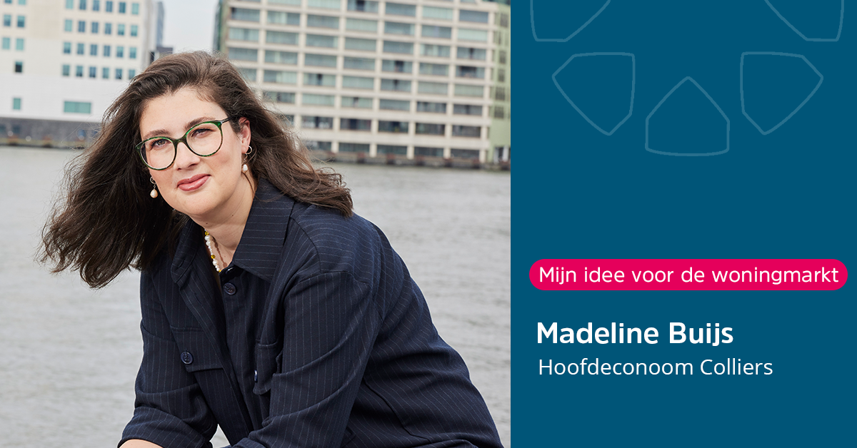 Interview met Madeline Buijs, hoofdeconoom bij Colliers, over de woningmarkt.