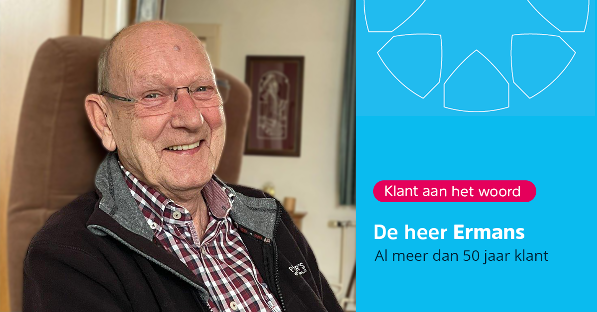 Interview met de heer Ermans die al meer dan 50 jaar klant is bij BLG Wonen
